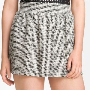 Diane Von Furstenberg Silk Blend Tweed Skirt sz 2